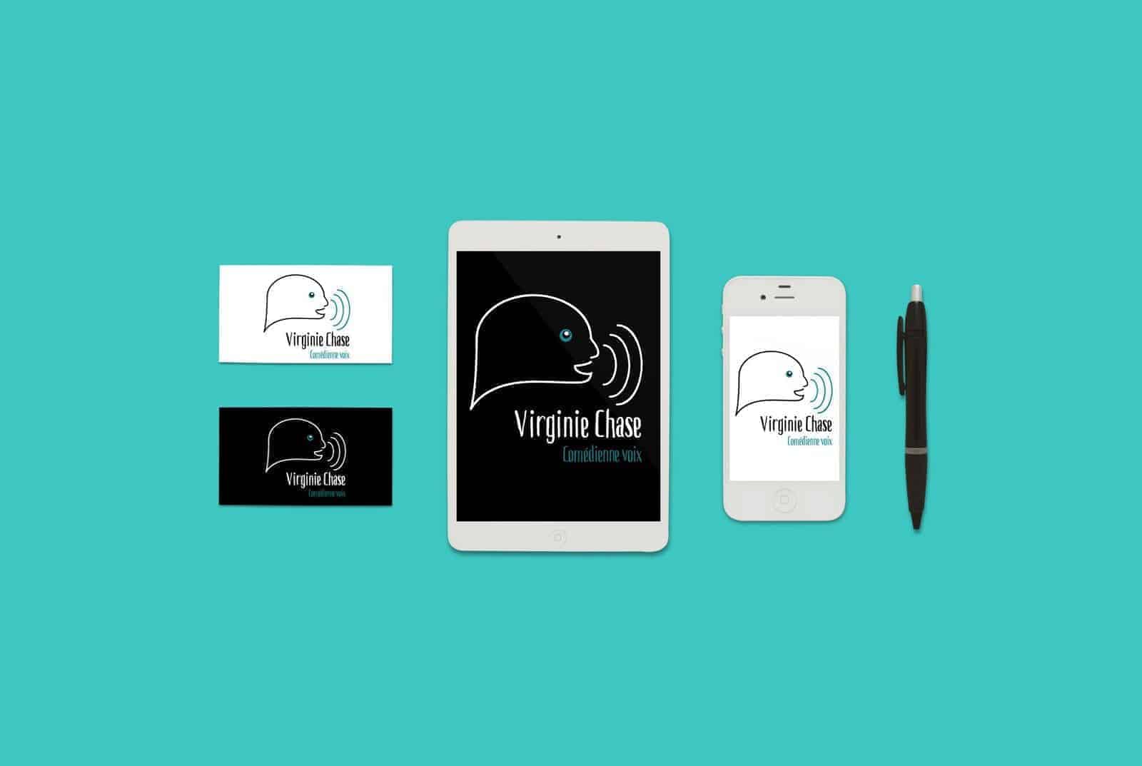 Branding pour Virginie Chase, comédienne voix-off