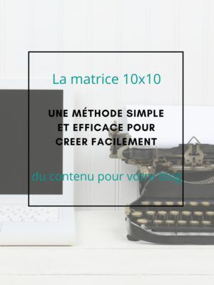 La matrice 10×10, une méthode simple et efficace pour préparer votre stratégie de contenu