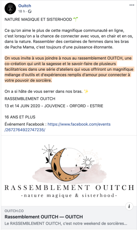 Communaute Ouitch exemple ouitch.com